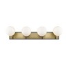 Z-Lite Parsons 4 - Light Vanity in  Matte Black/Olde Brass - 3 of 3