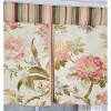 RLF Home 3" Rod Pocket High Quality Fabric Casa di Fiori Pleated Valance for Windows 50" x 16" Cameo - 3 of 4