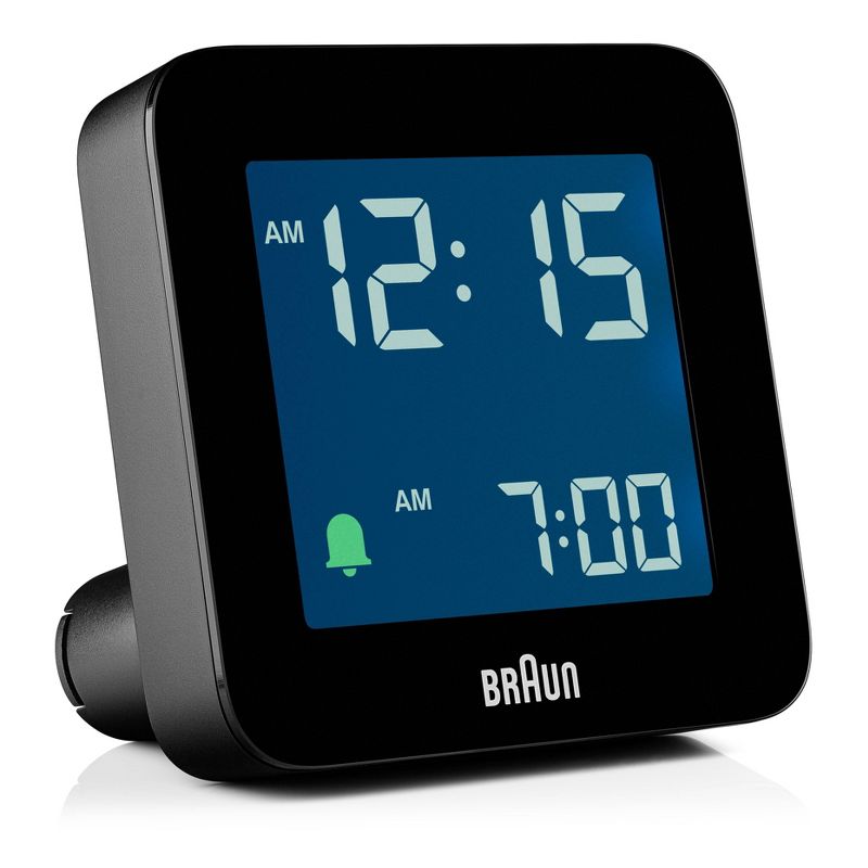 Braun Digital Alarm Clock with Snooze and Negative LCD Display, 6 of 12