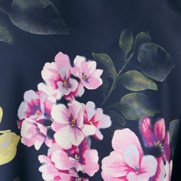 navy soft floral