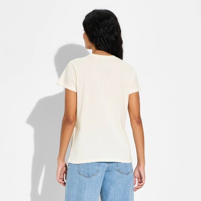 Women's Lizzie McGuire Short Sleeve Graphic T-Shirt - Cream