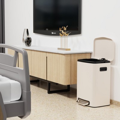 13 Gallon 50L Kitchen Foot Pedal Operated Soft Close Trash Can