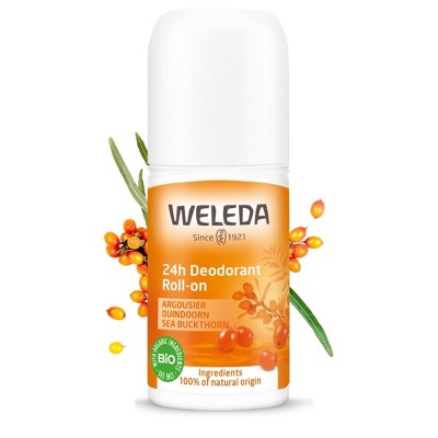 Weleda Organic Sea Buckthorn 24h Roll On Deodorant No Aluminum Salts 1.7 oz