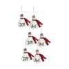 Melrose Snowman Sentiment Ornament (Set of 6) - 3 of 4