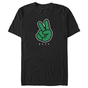 Men's NEFF Peace Sign Logo Green T-Shirt - 1 of 4