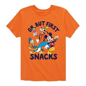 Boys' - Disney - Ok, But First Snacks Short Sleeve Graphic T-Shirt - 1 of 4