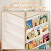 SeaCamel Kids 4-Tier Book Display Shelves - White Toddler Bookshelf for Playrooms, Bedrooms & Classrooms - 4 of 4