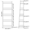 NicBex 5-Tiers Bookshelf,Bamboo Bookcase Storage Organizer Display Shelving Unit for Home Office,Living Room,Kitchen,Bathroom - 3 of 4