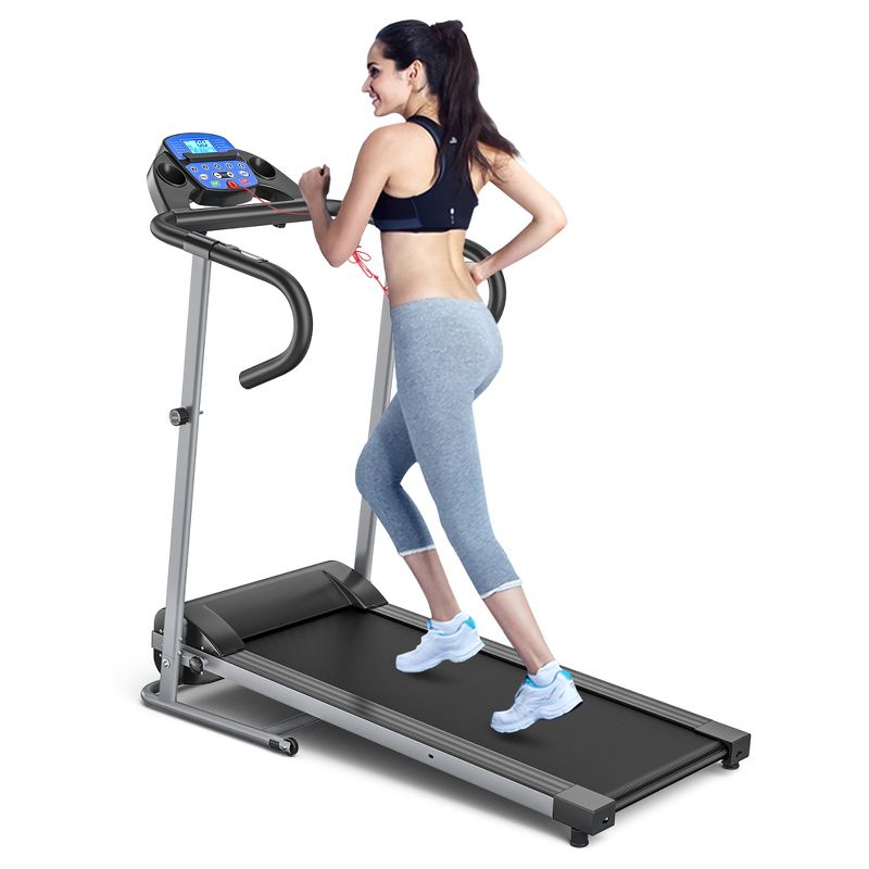 Costway 1100W Folding Treadmill Electric Support Motorized Power Running Fitness Machine, 1 of 11