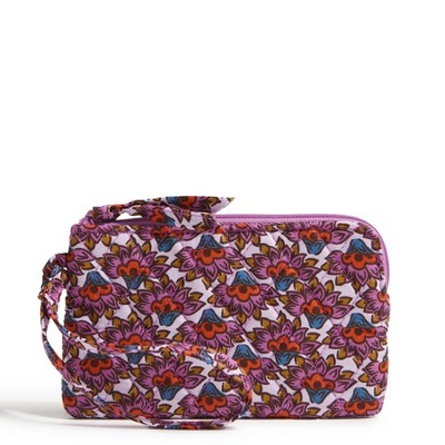 Vera Bradley Women's Outlet Cotton Essential Zip Wristlet