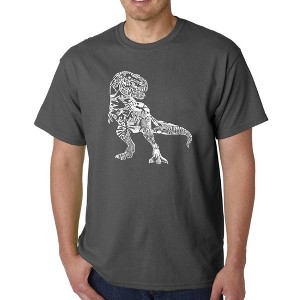 LA Pop Art Men's Word Art T-shirt - Dino Pics - 1 of 4