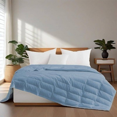 Puredown TENCEL Cooling Lightweight Down Blanket, Breathable Cool Touch Silky Soft & Smooth Lyocell Fabric