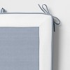 Thick Border Outdoor Folding Chair Seat Cushion Slate Blue/Cream - Threshold™ designed with Studio McGee - 4 of 4
