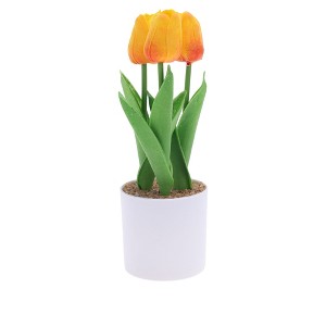 Unique Bargains Artificial Plants Tulip Plastic 3.15"x3.15"x9.84" 1 Pcs - 1 of 4