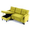 Lyngins Reversible L-Shaped Sofa, Chaise Sectional Sofa with Storage – Cotton-Linen Upholstered Couch for Living Room, Offices & Apartments - 4 of 4