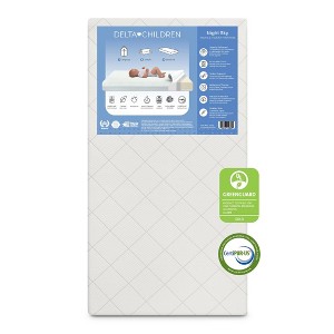 Delta Children Night Sky 2-Stage Crib and Toddler Mattress - Greenguard Gold Certified, CertiPUR-US Certified Foam - Gray - 1 of 4