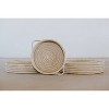 Mo's Crib Large Handcrafted Karula Tray: Contemporary Tan Decorative Tray for Coffee Table, 17"x13" - 2 of 3
