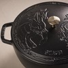 Staub Cast Iron Essential French Oven, Dutch Oven, 5-quart, serves 5-6, Made in France,  with Horse Lid - 3 of 4