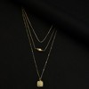 SOHI Women's Gold Everyday Multi-Layer Necklace - 3 of 4