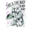 Women's Star Wars The Mandalorian Valentine's Day The Child Way to my Heart T-Shirt - 2 of 4