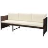 vidaXL Patio Furniture Set 6 Piece Outdoor Sofa with Coffee Table Poly Rattan - 4 of 4
