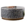 NicBex Luxe Cylinder Wooden Coffee Table Decor with Gold Base,Small Center Table for Living Room,Captivating Floral Patterns - image 4 of 4