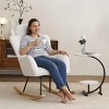 Accent Chairs Living Room,Accent Chairs With Arms,High Backrest And Pillows,Rocking Chair For Nursery,Rocking Chair Glider-Maison Boucle‎ - 2 of 4