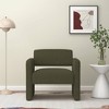 Accent Chair, Modern Single Sofa Chair, Upholstered Comfortable Backrest Chair With Armrests - 2 of 4