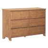 Max & Lily 6 Drawer Dresser, Storage Drawers Farmhouse Solid Wood Bedroom Dressers - 2 of 4