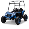 24V 2 Seater Ride On UTV Car, 4WD Electric Off-Road Truck with Sun Shade, Side By Side Battery Powered Toy Car with Remote Control, Music, Lights - 2 of 4