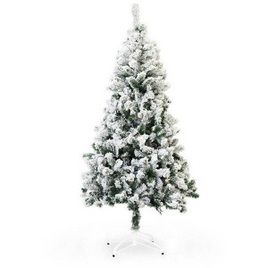 Perfect Holiday 8 ft PVC Christmas Tree Snow Flocked - 1 of 1