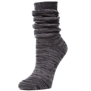 Memoi Joli Jeweltone Scrunched Cotton Blend Crew Socks - 1 of 2