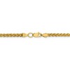Black Bow Jewelry 3.5mm 14k Yellow Gold Hollow Wheat Chain Necklace - 4 of 4