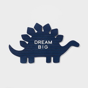Dinosaur Kids' Letter Board Blue - Pillowfort™ - 1 of 4
