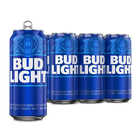 Bud Light New York Giants Beer Koozie Fits 16 oz Aluminum Can - Six (6) New  F/S