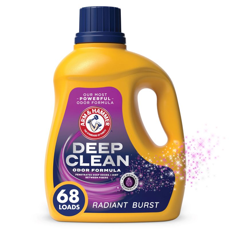 Arm &#38; Hammer Deep Clean Odor Liquid Laundry Detergent - 102 fl oz, 1 of 12