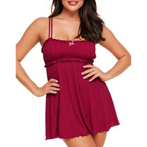 Adore Me Women's Ophylia Babydoll Sleepwear - 1 of 4