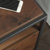 Sauder Nova Loft Nightstand with Drawer Grand Walnut: Laminated Bedside Table, MDF, Metal Hardware - 4 of 4