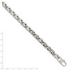 Black Bow Jewelry Mens 10mm Stainless Steel Polished Fancy Anchor Chain Bracelet, 8.5 In - 4 of 4
