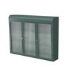 DOMETOUR 3 Door Arched Wall Mounted Glass Cabinet for Kitchen, Living Room and Bathroom - 2 of 4