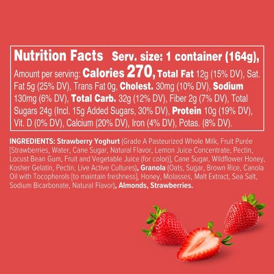 noosa Strawberry Mix-ins Aussie Style Yogurt - 9g Protein 5.8oz