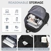 Paaaawaters Classic Basic Black Backpack For Women,Waterproof High School Bookbag,Lightweight Casual Travel Daypack - 3 of 4