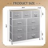 GALAXHERO Dresser 9-Drawer Fabric Storage Tower Chest for Bedroom, Hallway, Closet with Fabric Bins, Steel Frame, Wood Top, Easy Pull Handle - 3 of 4
