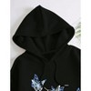 TIME HOLLOW Casual Hoodie With Butterfly Print - 3 of 3