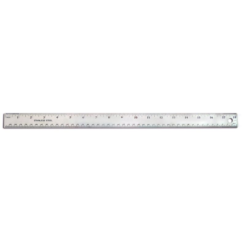 The Pencil Grip™ Stainless Steel Ruler, 18", Pack of 6, 2 of 3