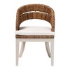 bali & pari Ubud Seagrass and Mahogany Wood Dining Chair Natural Seagrass - 2 of 4