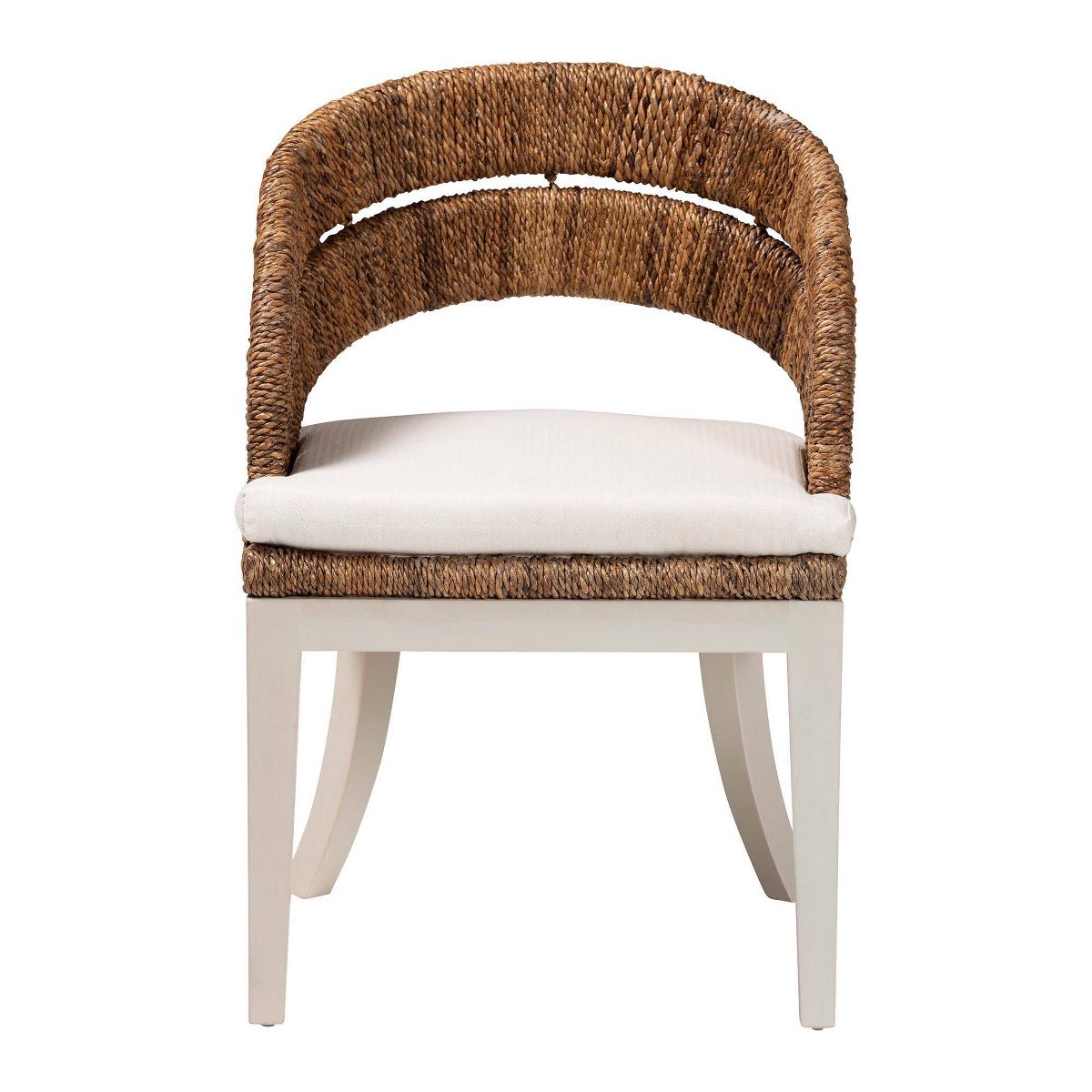 bali & pari Ubud Seagrass and Mahogany Wood Dining Chair Natural Seagrass - thumbnail 2