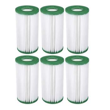 Coleman 90357E Type III A/C 1000 and 1500 GPH Replacement Filter Swimming Pool Cartridge Compatible with Most Coleman Power Round Frame Pools (6 Pack)