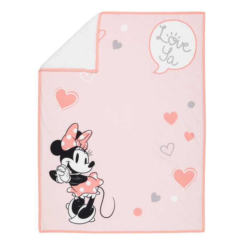 Lambs & Ivy MINNIE MOUSE Picture Perfect Baby Blanket - Pink, Animals, Disney, 3 of 7