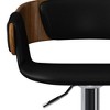 Ansley Adjustable Gas Lift Counter Height Barstool - WyndenHall: Swivel, Footrest, Chrome - 3 of 4